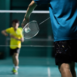 Badminton au Parc des Sports du Bazacle (P0510)