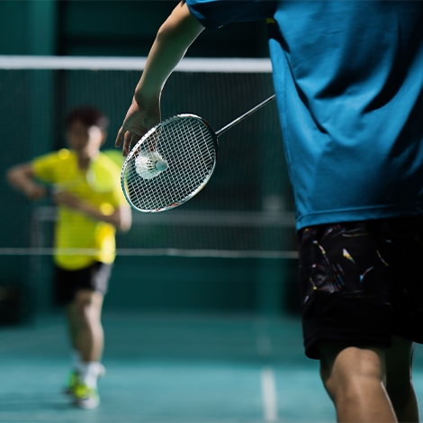 Badminton au Parc des Sports du Bazacle (P0510)