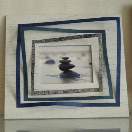 Encadrement photo carte aquarelle (P0203)